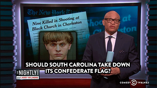 comedycentral:  Larry Wilmore urges South Carolina to take down the Confederate flag. Click here to watch.