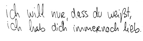 fickmichblick:  und das es am ende auch keinen anderen gibt 