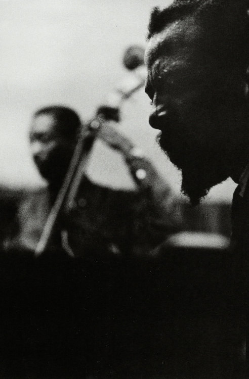 mishproductions:Thelonious Monk and Sam Jones by W. Eugene Smith     