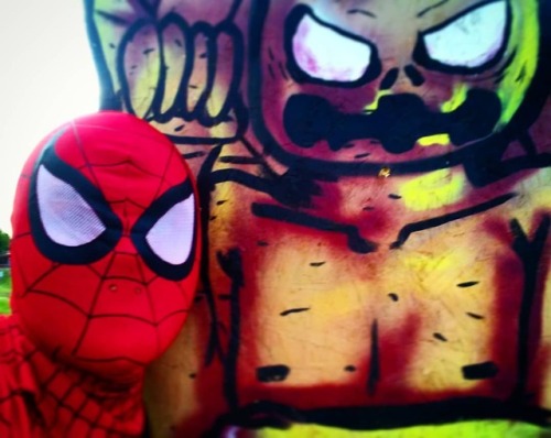 #Spider-Man loves #pazuzu #Sasquatch #art