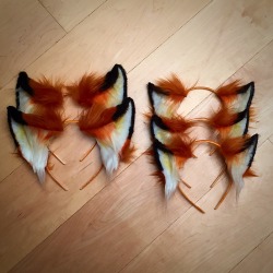the-barking-fox:  Some of my fox ears, available for purchase on my Etsy shop:  themuzzledmutt.etsy.com  🐾Please do not remove caption🐾 