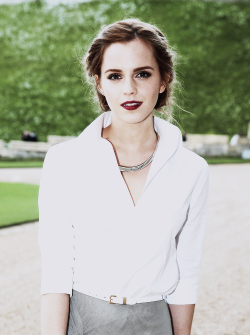 asheathes:  Emma Watson at the Royal Marsden