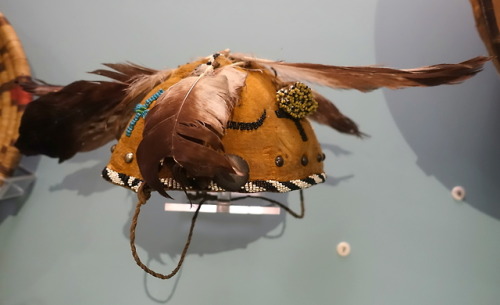 War cap of the Chiricahua Apache.  Artist unknown; 1880s.  Now in the Peabody Museum, Harvard Univer