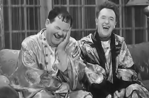 an-unconventional-lady:  Laurel and Hardy get the giggles in Scram! (1932)  Masters