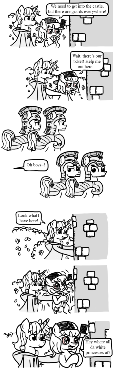 askblazingsaddles:  ficficponyfic:  I’ve wanted to make this joke since I saw the blog, but I think I missed my chance…  I laughed a lot regardless. The jokes kept on coming! So cute, too! Thank you very much!  X3!! OMG I love it >w<