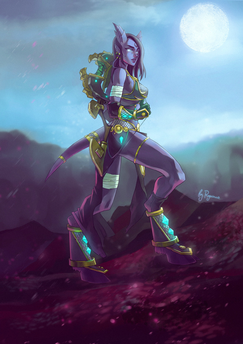 drgraevling:  neryumo:  Commission.  Ryumo draws some very lovely draenei ladies.