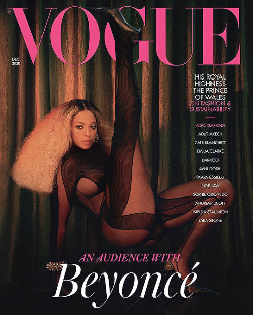 femalepopculture:    Beyoncé  BRITISH VOGUE// 2020photographed by   Kennedi Carter  
