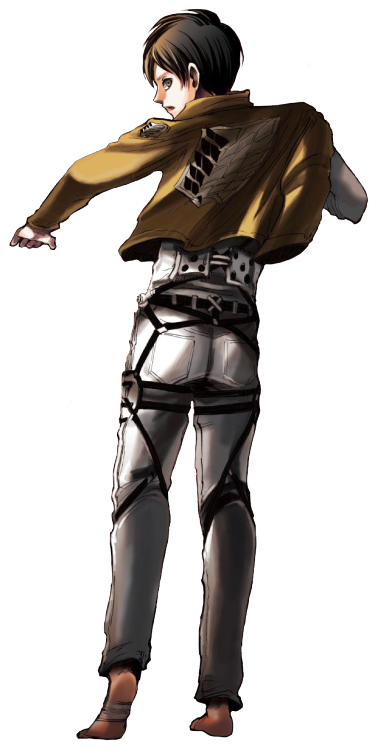 snk-officially-drawn:  Transparent Eren assback for your dash :) from Guren no Yumiya cover drawn by Hajime Isayama.  Idk People still wants to deny existence of this picture… 