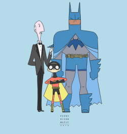 xombiedirge:  Batman, Robin & Alfred