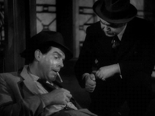 missfilmnoir:Double Indemnity (1944), Billy Wilder Barbara Stanwyck, Fred MacMurray and Edward G. Ro