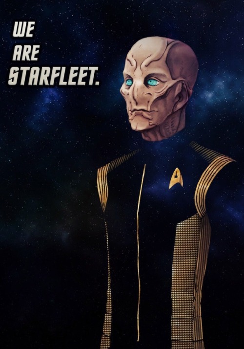 tousledot: First Kelpien to travel the universe with starfleet, Saru is really amazing. He looks goo