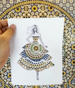 thedesigndome:Architecture VS. Fashion Illustrations by Shamekh Bluwi Jordanian artist Shamekh Bluwi took the internet by storm with an innovative collection of illustration, which function as fashion and architectural designs. Bluwi creates stunning