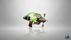splatoonus:  Listen up! At 7 PM PT, a new weapon enters the fray—the Splash-o-matic! Its shots don’t spread much, and it has excellent rapid-fire capability. It could be said to be a bit lacking in attack power, but zero in on a target and they’ll