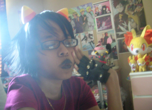 playbunny:  :33 &lt; ac is bored as fuck time fur selfies  