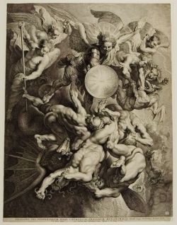 Hadrian6:  The Archangel Michael Expelling The Bad Angels. 17Th.century. After Rubens.