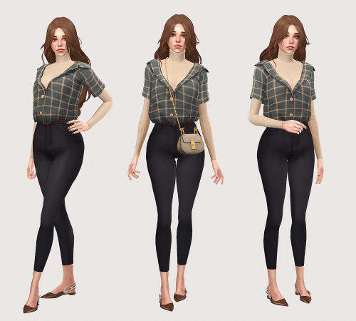 silwermoon-sims:# Brenda Hair V2 from SIMANDY Obliviate Accessory Turtleneck top from Trillyke But
