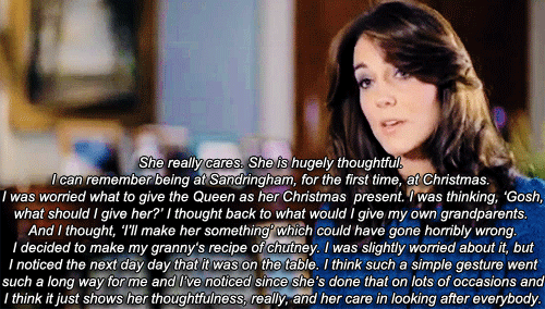 katemiddletons:HRH The Duchess of Cambridge talking about HM the Queen in ITV’s new documentary “Que
