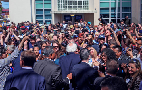 npr:Three days ahead of California’s Democratic presidential primary, Bernie Sanders made seve