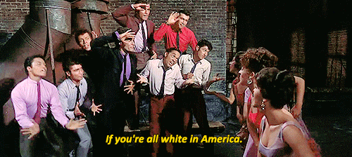 Truth, from West Side Story, 1961 the lines are at 4:02 in the video ( ^_^ )