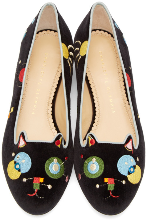 Shoes Fashion Blog Charlotte Olympia Abstract Kitty Flat via Tumblr
