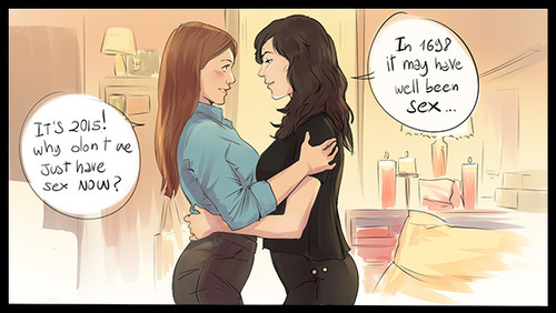 afterlaughtersart:janyolskI:Carmilla: In 1698, it may have well been sex.Laura: It’s