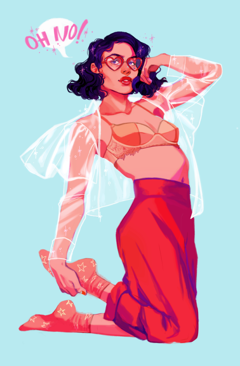 horreurscopes:a commission of known gay icon marina and the diamonds for @leechbat ! :’) 