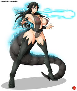 witchking00:  Kiaju or monster girl GODZILLA!!