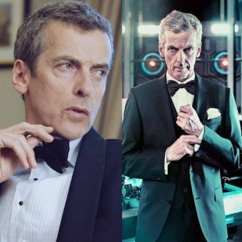 He&rsquo;s so sexy #TuxedoHandsome #PeterCapaldi #silverfox #twelfthdoctor #DoctorWho #TheThickO