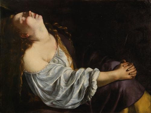 Mary Magdalen in Ecstasy by Caravaggio (1606), Artemisia Gentileschi (n.d.), and Orazio Ge