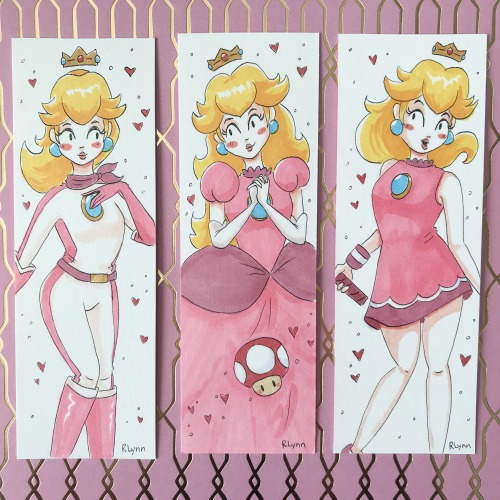 sketchysketchiness: Some Princess Peach Bookmarks I drew!