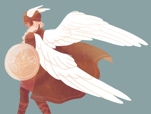 for today’s “valkyrie” prompt at sketch dailiesi haven’t learned to tell the