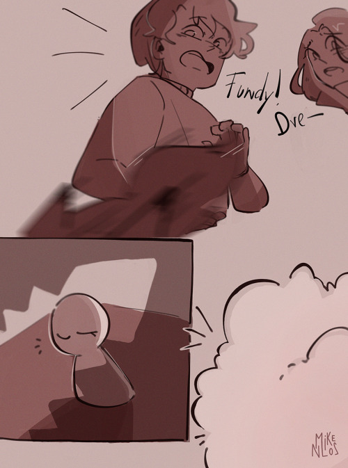 mikenlos:fundy and dream first meeting… ( AU / headcanon?? ) !!I didn’t have the time to put color o