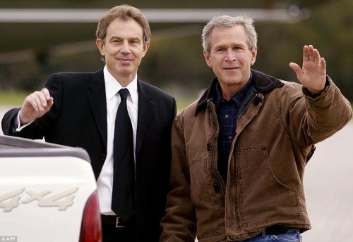 odinsblog:  GEORGE BUSH AND TONY BLAIR SECRETLY COLLUDED TO INVADE IRAQ A YEAR BEFORE DOING SO Jeb Bush should change his, “my brother kept us safe” routine to, “my brother lied about WMDs and helped create ISIS by knowingly starting a war-for-oil