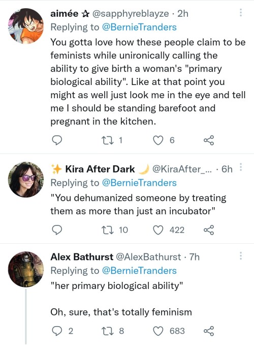 Terfs Unironically Think That A Woman's Primary Biological Purpose Is To Give Birth And Still Call Themselves