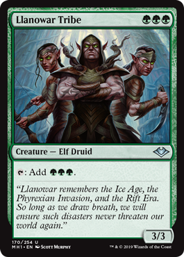 sarpadianempiresvol-viii: It’s Llanowar Elves 5-7 all on its own. (Source) My wife looked at t