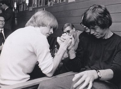 emokeithrichards:  janeelton21:  Mick and Brian   @themythicalgarden