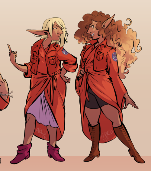 I’ve been wanting to draw some cool outfits for the IPRE crew for a while, thinking what if their ja