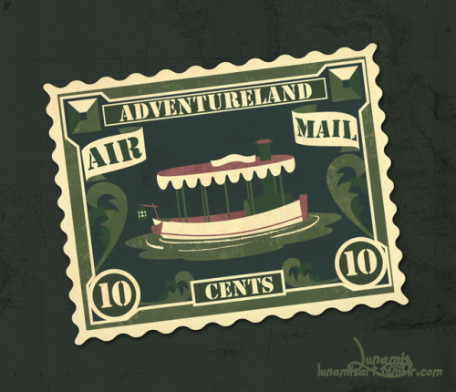 Gonna try doing a new series of stamps based on the various Disney World/Land’s lands. Adventureland