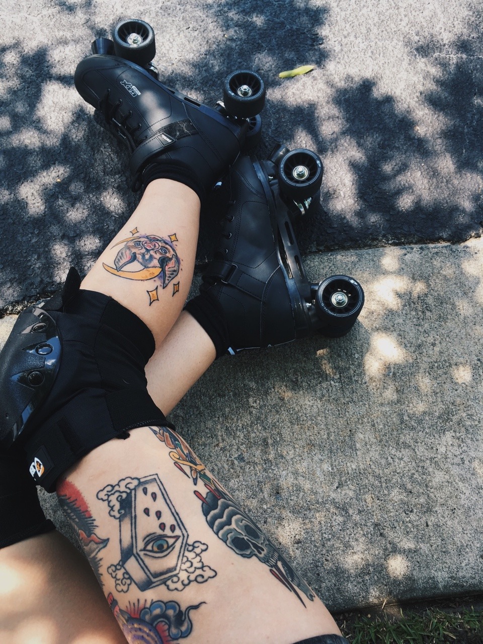 Realistic Roller Skate Tattoo by Planeta Tattoo