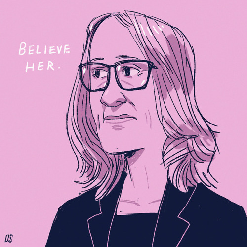 a quick portrait of Dr. Christine Blasey Ford