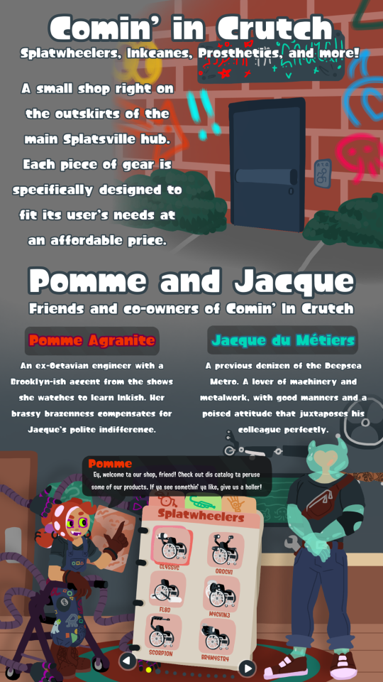 Introducing Shopkeepers Pomme And Jacque, As Well As Their Accessibility Establishment Comin In Crutch!