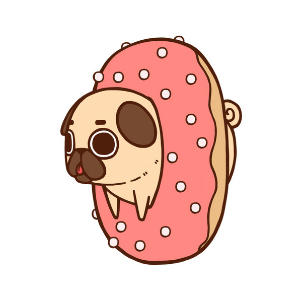 bestof-society6:  ART PRINTS BY PUGLIE PUG    Puglie Salmon Sushi   You’ve Got
