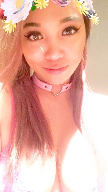 xhoneyglow: Someone said, “I like you in a choker. It makes you look submissive.” Cutie ❤️