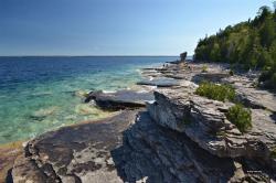 tokarphoto:  Georgian Bay, famous for rugged shorelines and crystal clear waters… Flowerpot Island,Tobermory, ON. Canada 