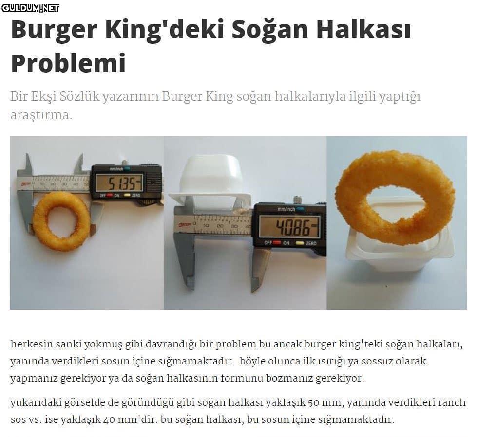 Burger King'deki Soğan...
