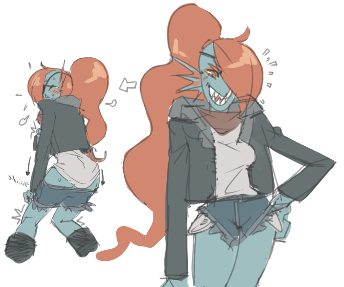 zskynsfw:  Undyne - (x) (x) Undertale belongs to Toby Fox   fish is on the menu~