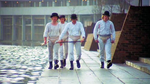 shotsofhorror:  A Clockwork Orange, 1971, dir. Stanley Kubrick. 