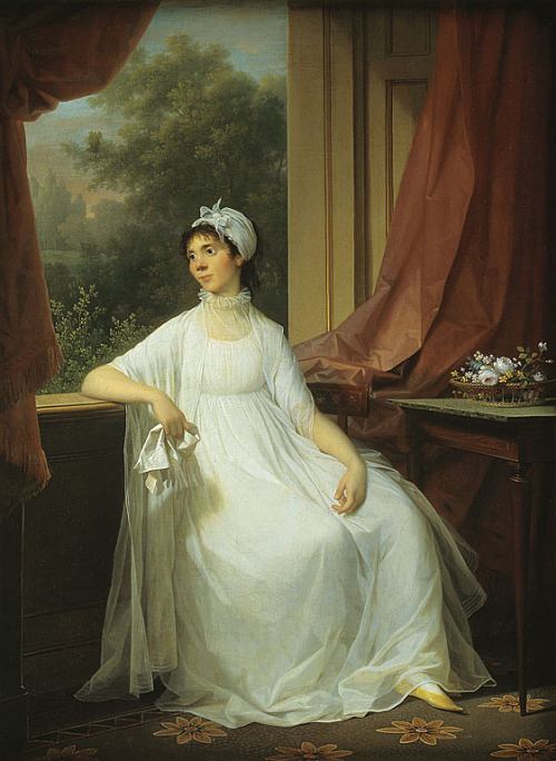 Portrait of Gertrud Hage, nee Heitmann, by Jens Juel, c. 1800 