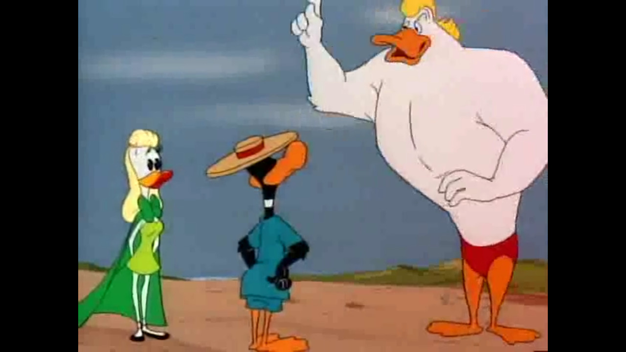 the muscle bound duck looney tunes muscle tussle 