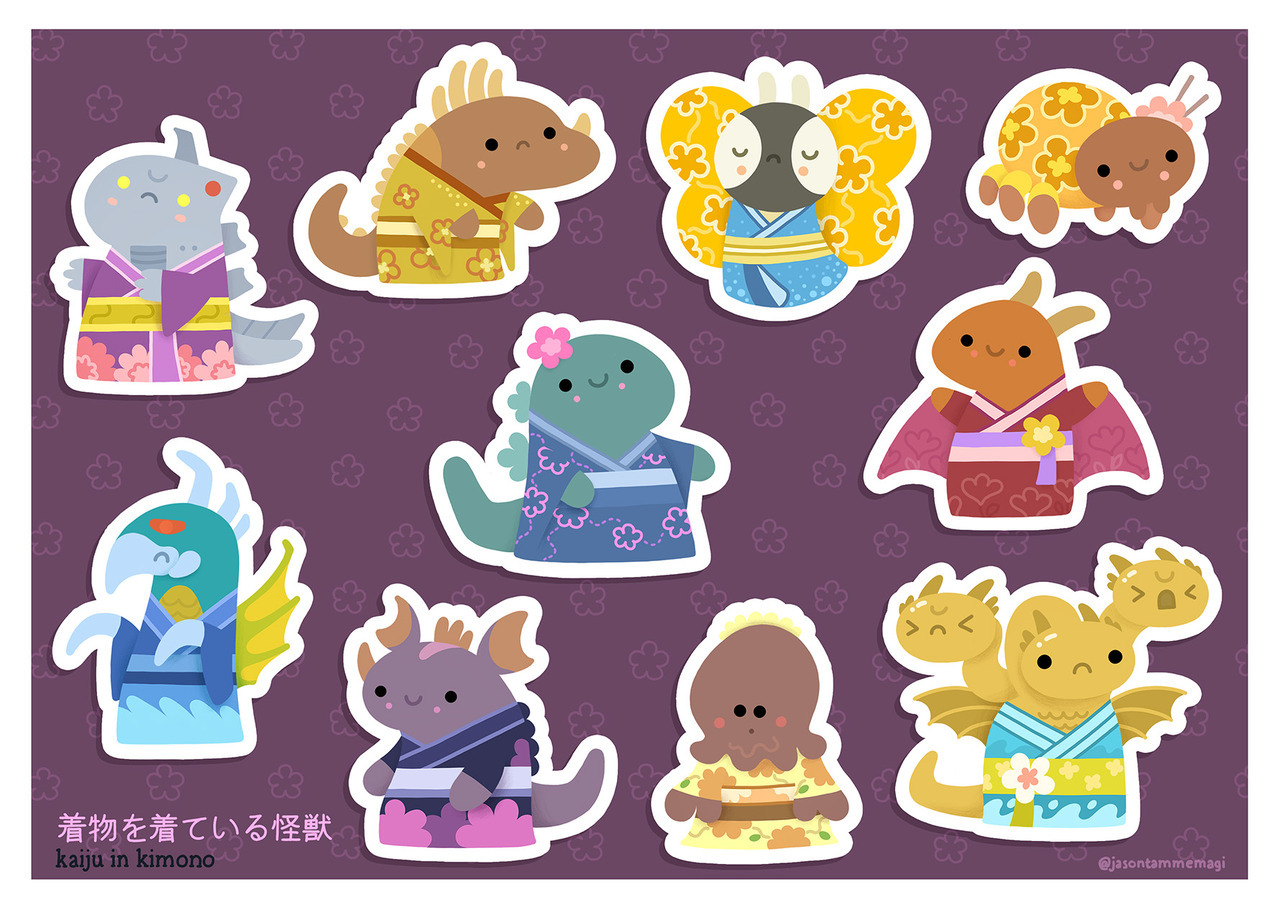 genuinehuman:Series 1 of Kaiju In Kimono